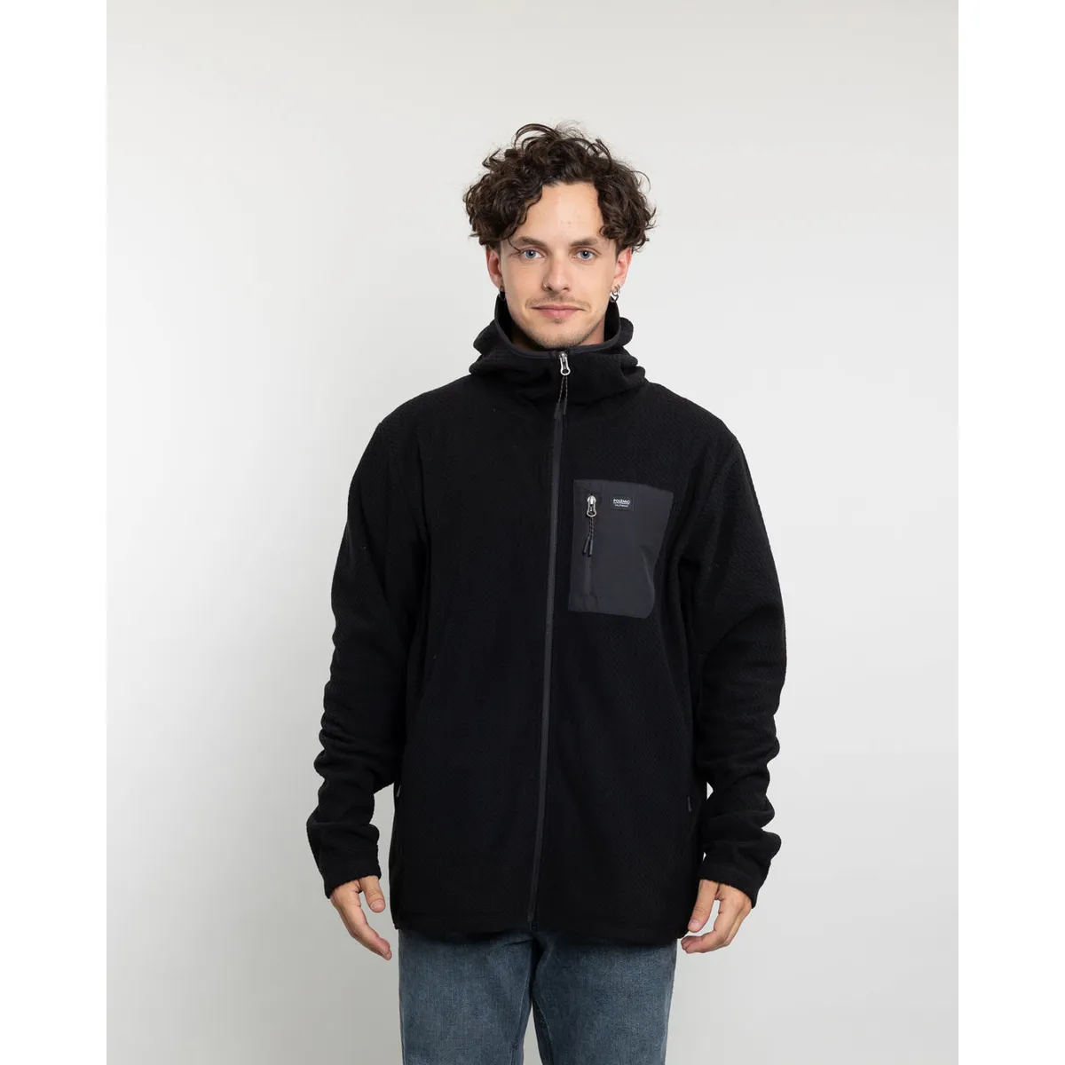 POLEMIC - Polerón Hombre Micropolar Invierno con gorro Polemic