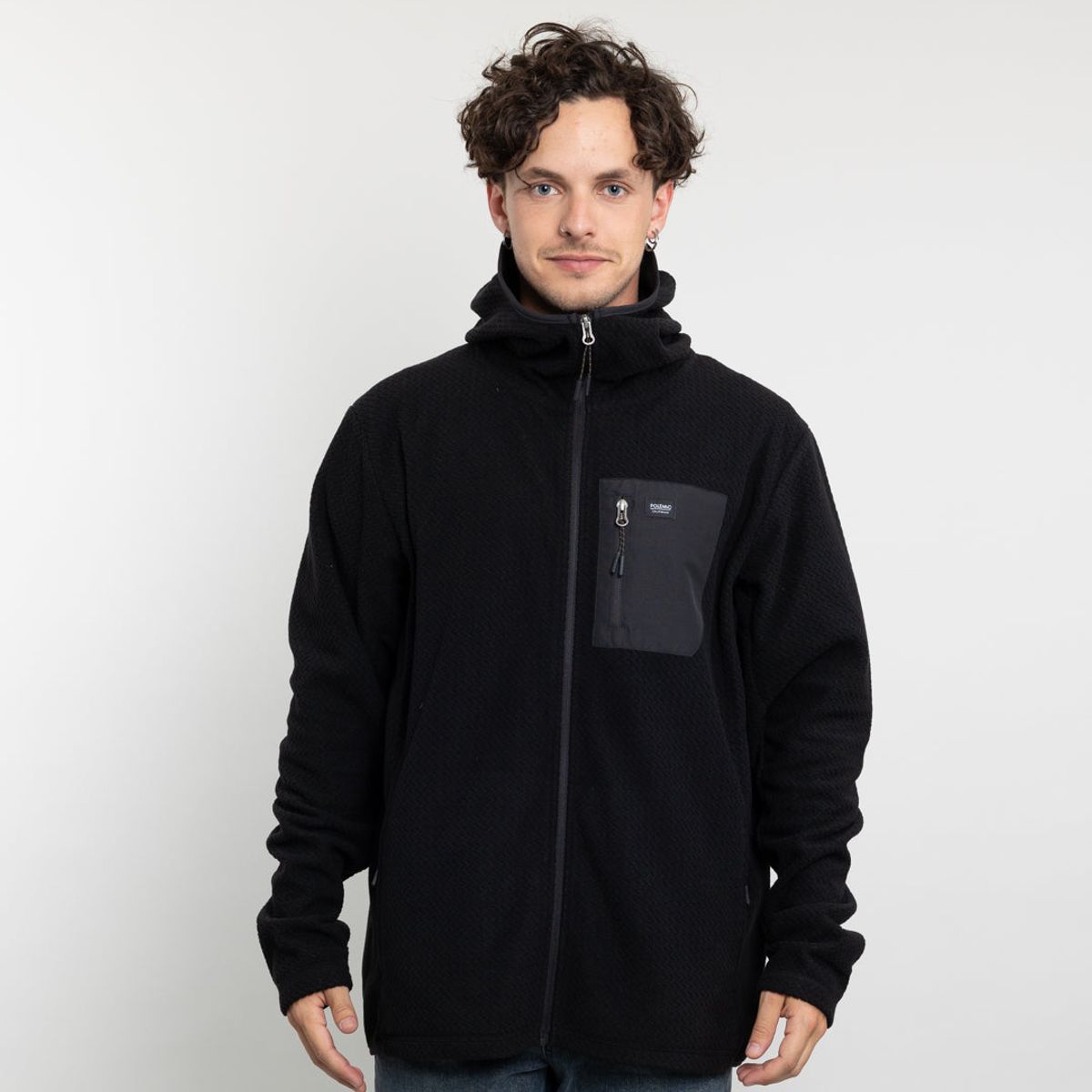 POLEMIC - Polerón Hombre Micropolar Invierno con gorro Polemic