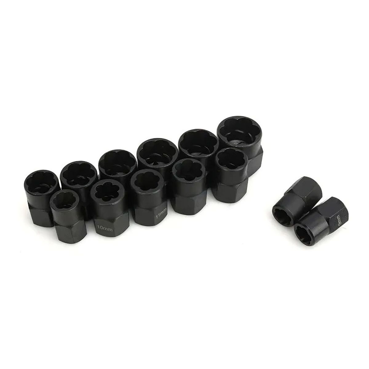 GENERICO - Kit De Dados Herramientas Juego Dados Extractores 14 A 19mm