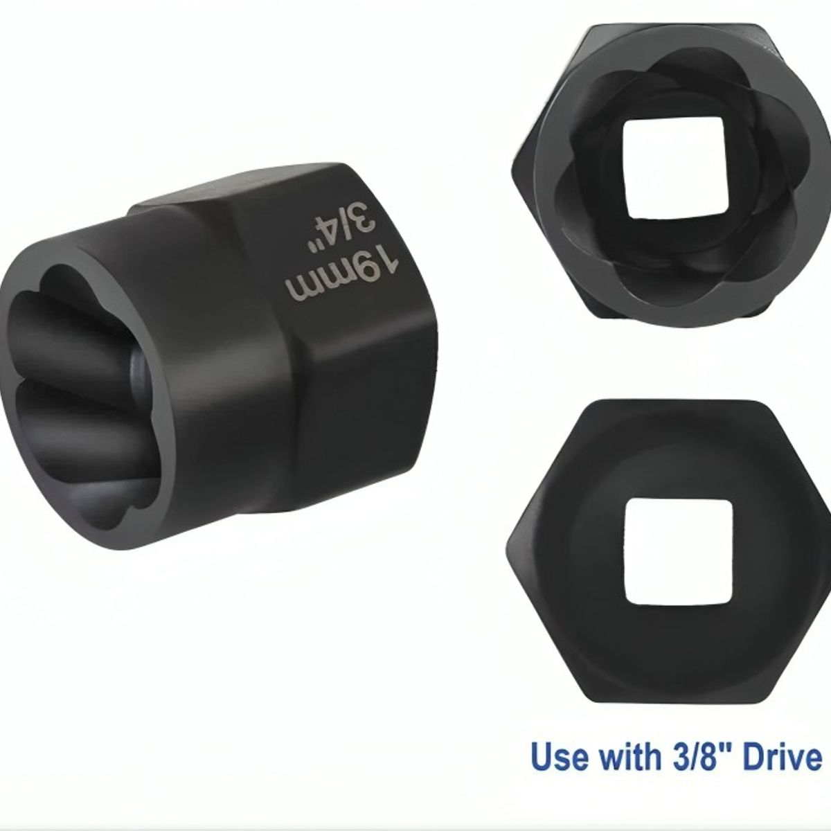 GENERICO - Kit De Dados Herramientas Juego Dados Extractores 14 A 19mm