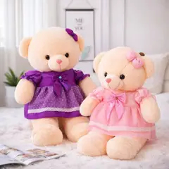 GENERICO - Peluche Oso Grande 100 cm Con Vestido