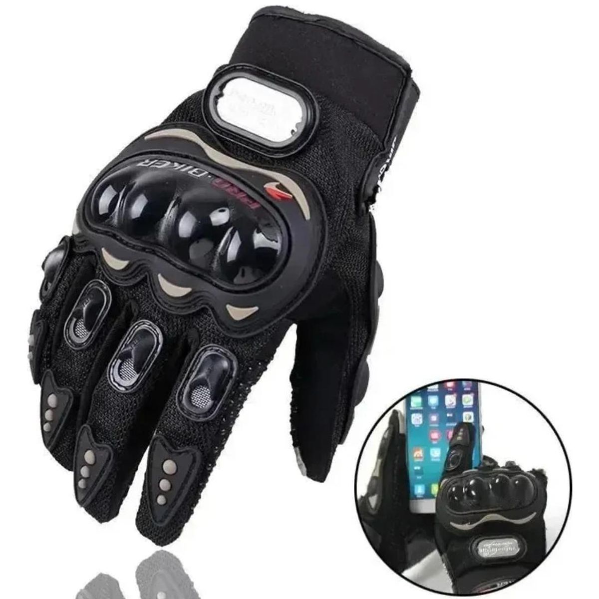 PROBIKER - Guantes ProBiker Moto Protección Nudillos Touch