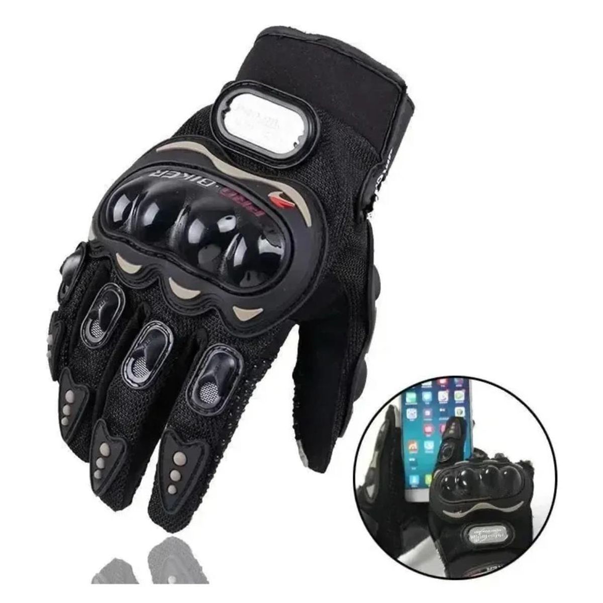 PROBIKER - Guantes ProBiker Moto Protección Nudillos Touch