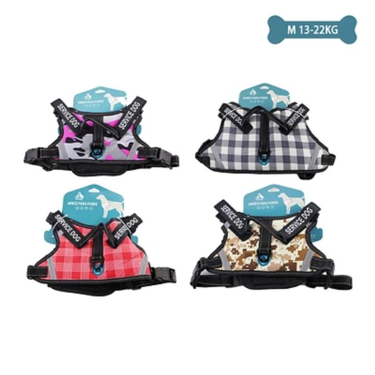 GENERICO - Arnés X9 para mascotas talla M 13-22kg Color Aleatorio