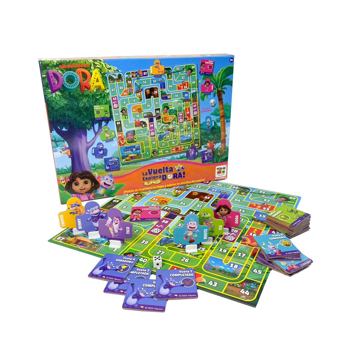 DORA - Juego de Mesa La Vuelta Explora Dora - Dora La Exploradora