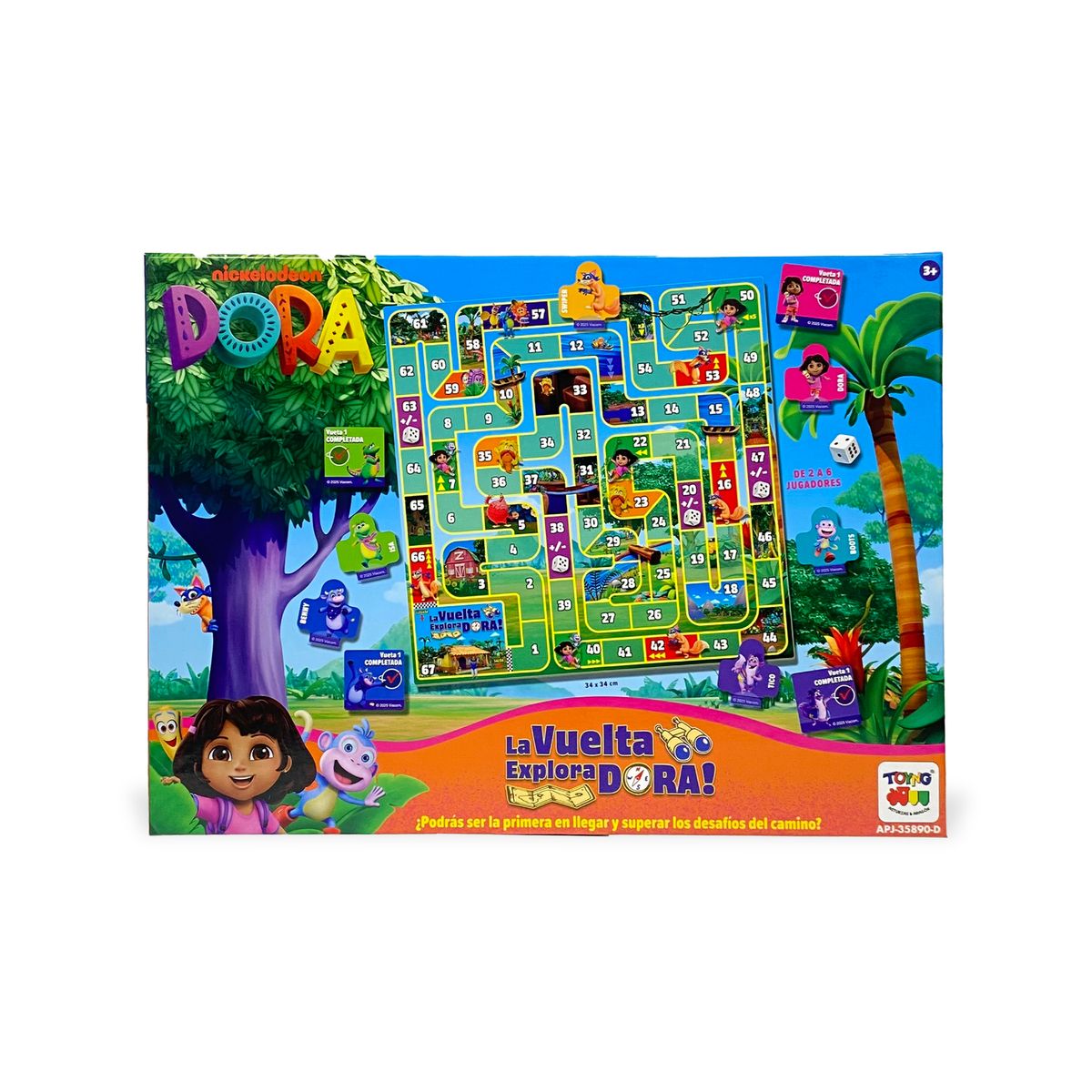 DORA - Juego de Mesa La Vuelta Explora Dora - Dora La Exploradora