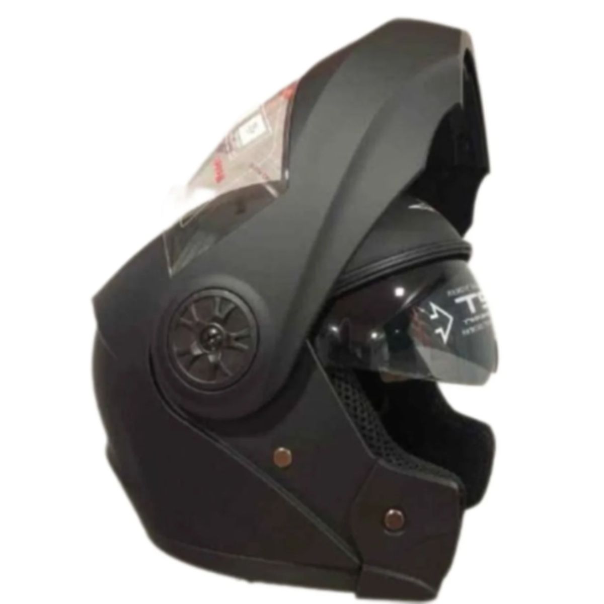 GENERICO - Casco Abatible Fgn Visor Interno Polarizado Seguridad Moto