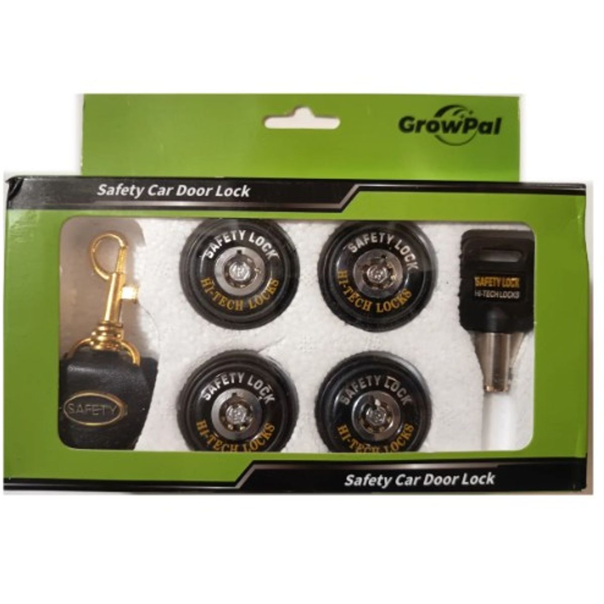 GENERICO - Chapas Para Autos De Seguridad Universal Kit 4 Chapas