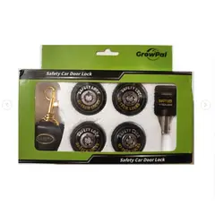 GENERICO - Chapas Para Autos De Seguridad Universal Kit 4 Chapas