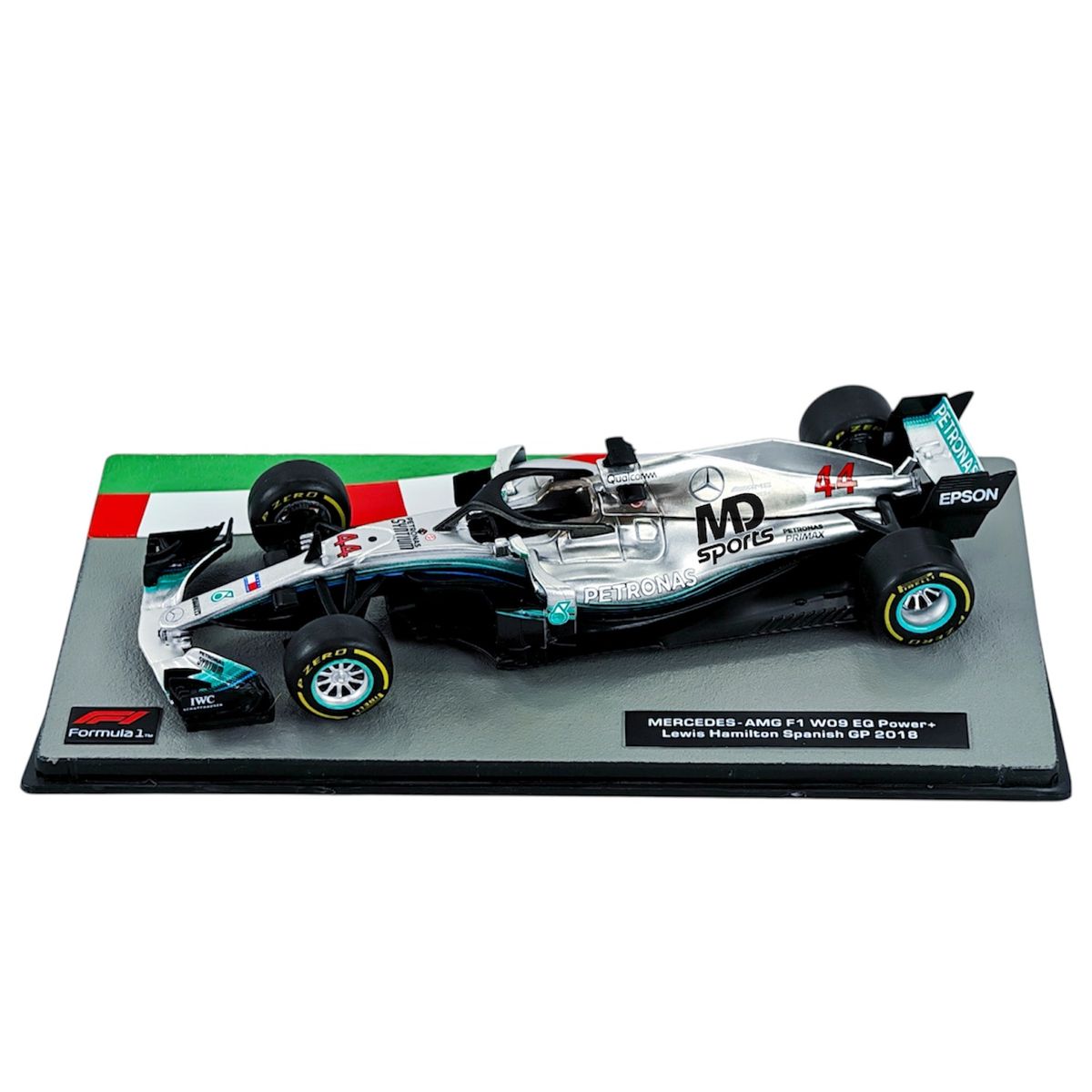 FORMULA 1 - Auto Formula 1 Mercedes W09 EQ GP España 2018 #44 Lewis Hamilton Caja Acrilica Altaya 1:43