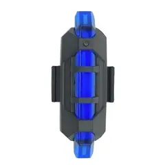 IRM - Luz LED Trasera Recargable USB Resistente Agua Bicicleta Azul