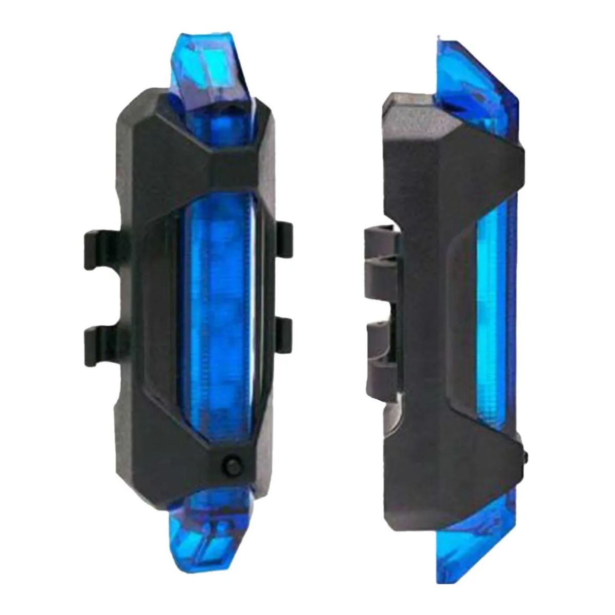 IRM - Luz LED Trasera Recargable USB Resistente Agua Bicicleta Azul