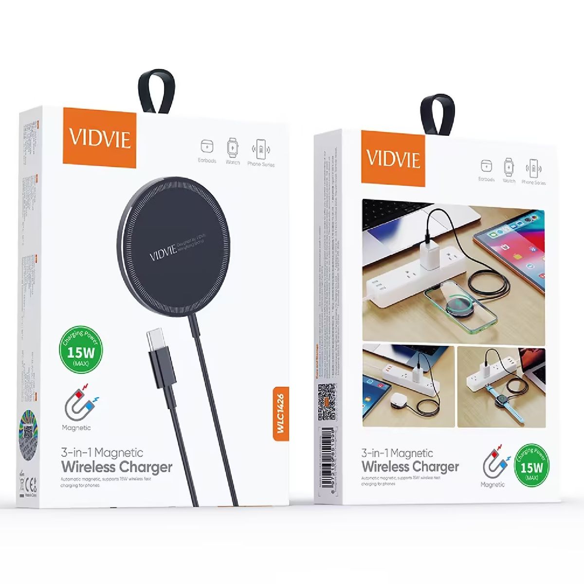 GENERICO - cargador inalámbrico magnético 15w Vidvie