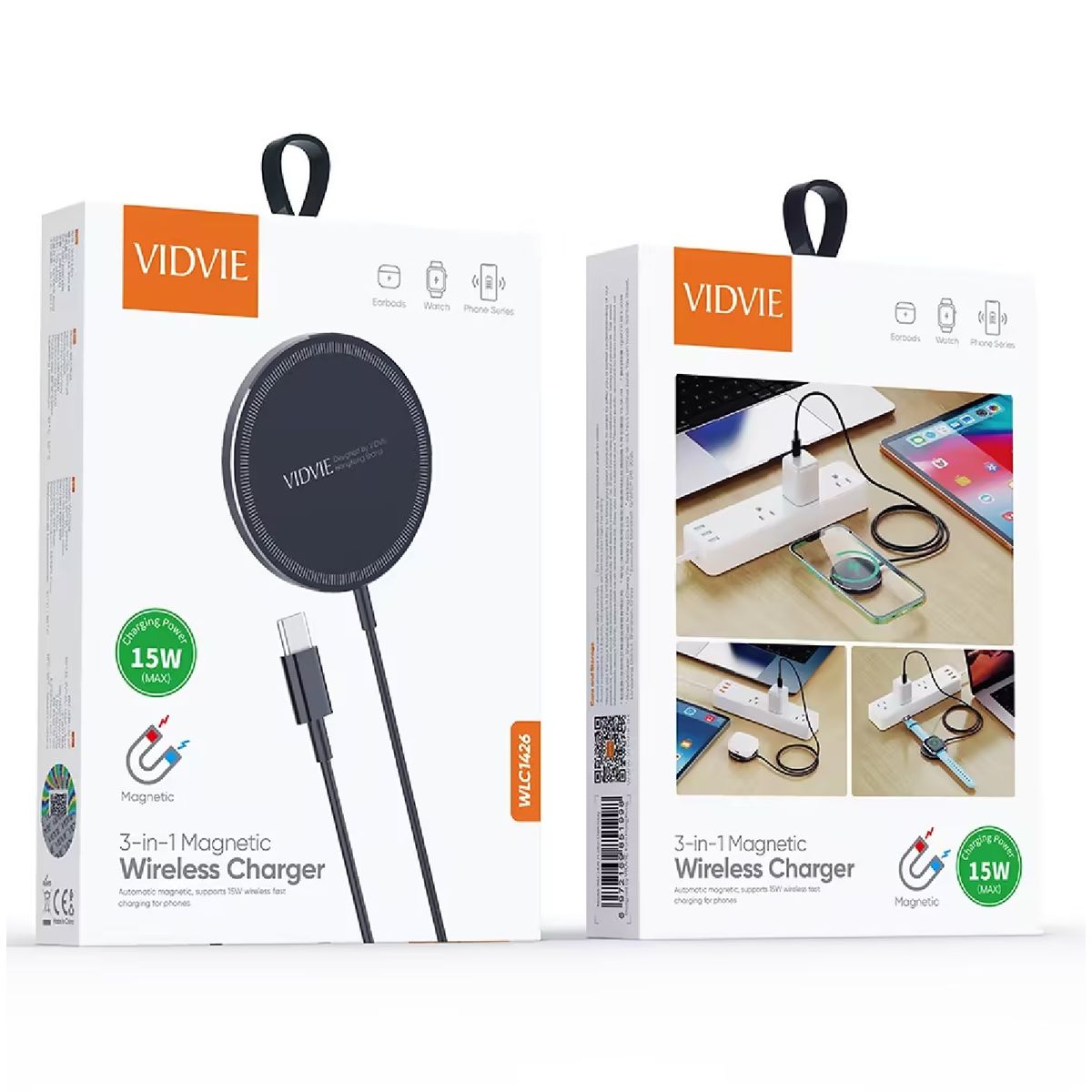 GENERICO - cargador inalámbrico magnético 15w Vidvie