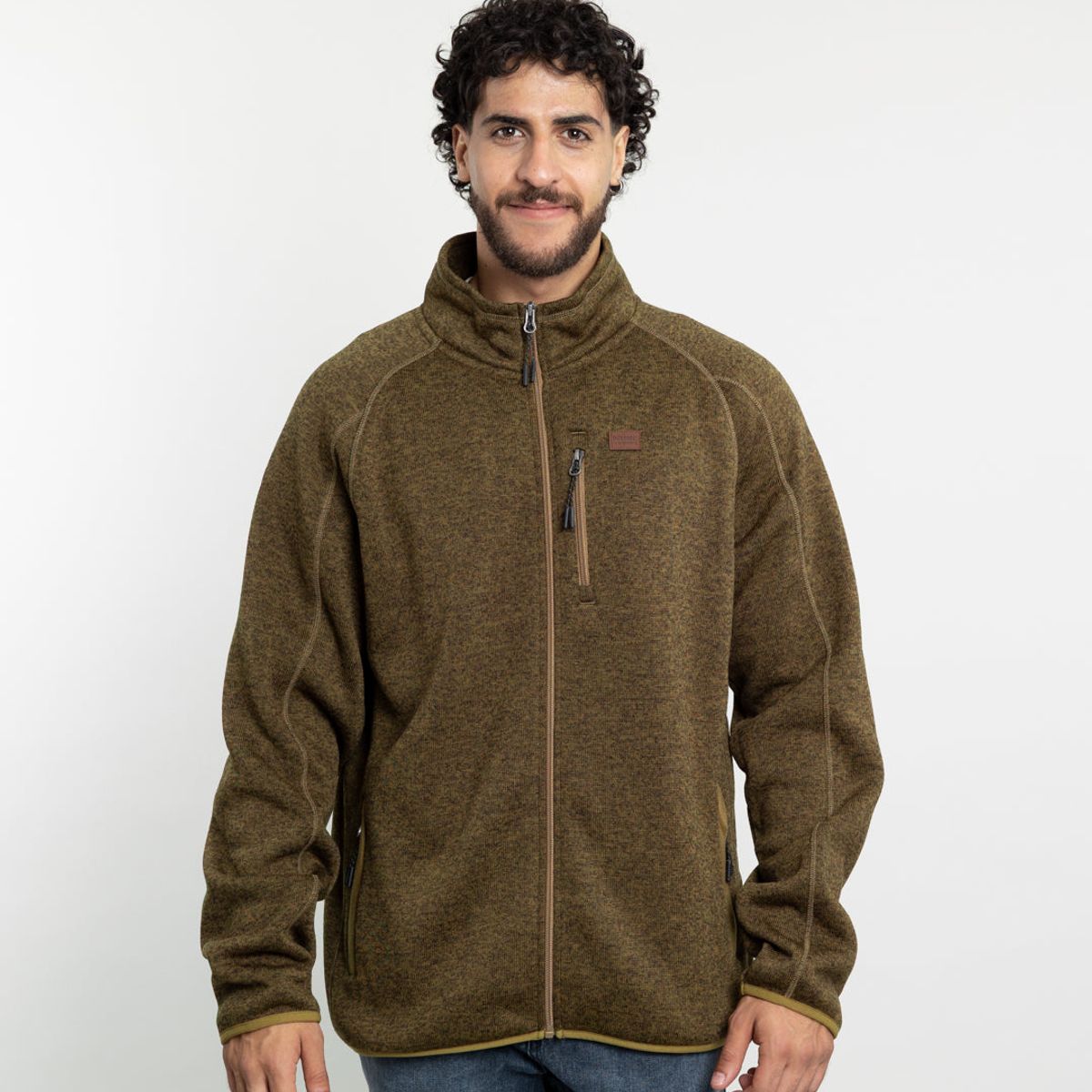 POLEMIC - Polerón Hombre Tejido Milane con textura sin gorro Polemic