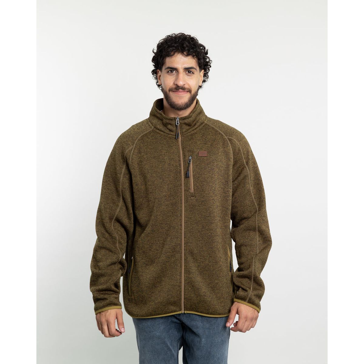 POLEMIC - Polerón Hombre Tejido Milane con textura sin gorro Polemic