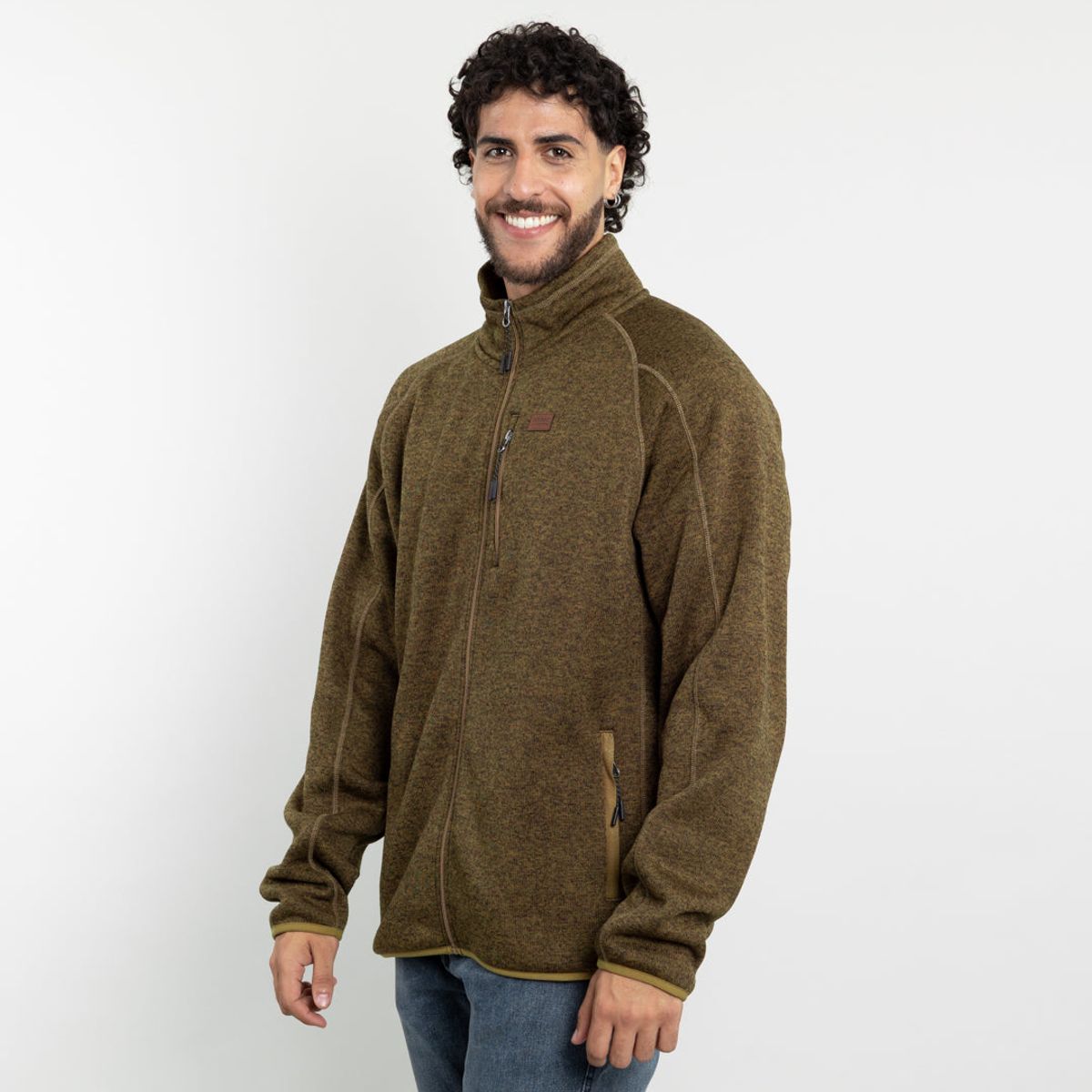 POLEMIC - Polerón Hombre Tejido Milane con textura sin gorro Polemic