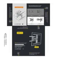 GENERICO - Soporte Para Tv Extensible Doble Nb Northbayou P6 De 40 A 80 Negro