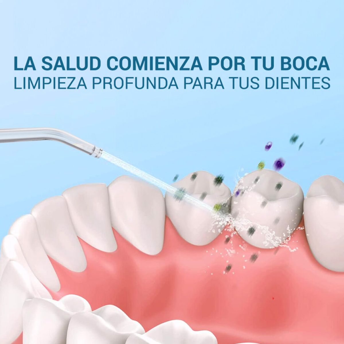 GENERICO - Irrigador Dental Manual Power Floss Limpiador Bucal Portátil Sin Baterías