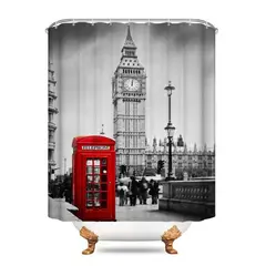 GENERICO - Cortina de ducha Impermeable 180 x 180