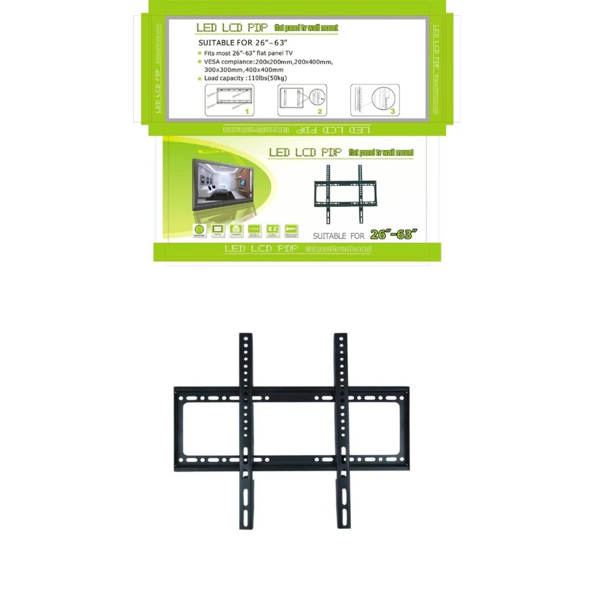 GENERICO - Base Fija Tv Plasma Led Lcd 26 - 63 Pulgadas