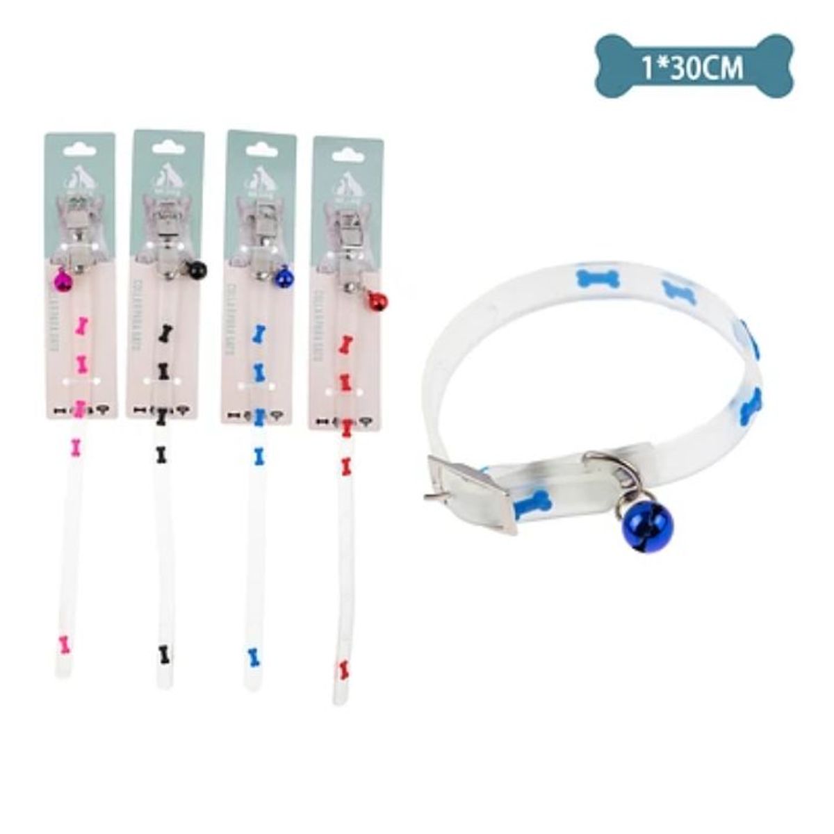 GENERICO - Collar fluorescente para gato Color Aleatorio 1x30cm