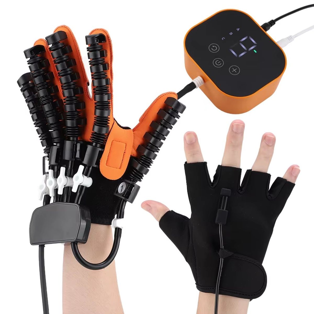 GENERICO - Guantes De Robot De Rehabilitación Izquierda O L Naranja