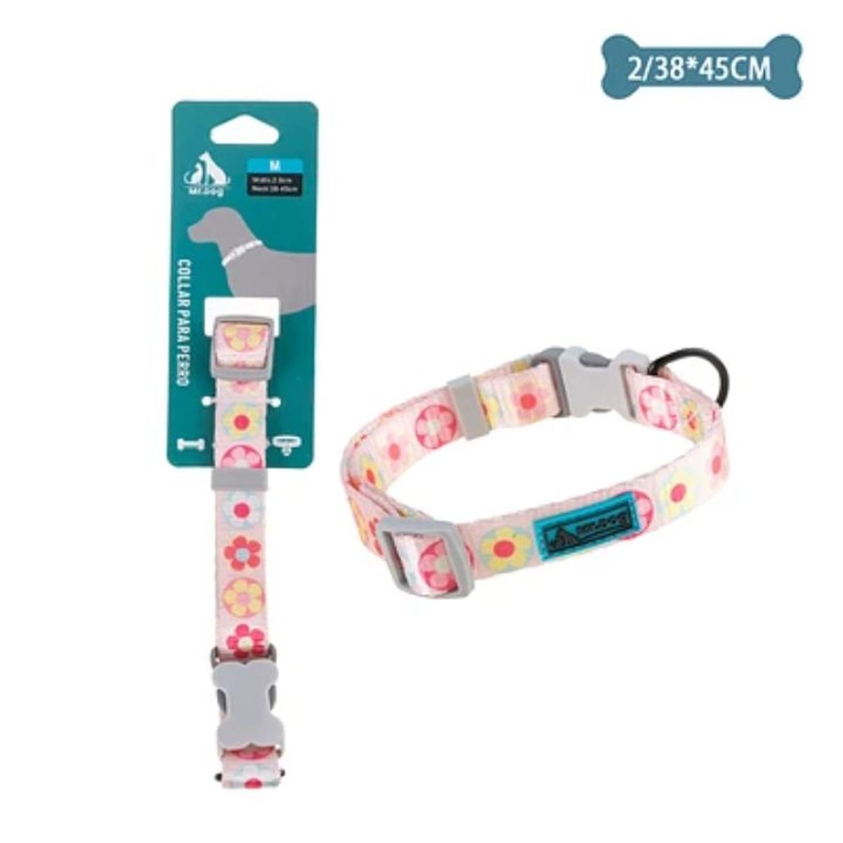 GENERICO - Collar de flores para mascota 2x38-45cm