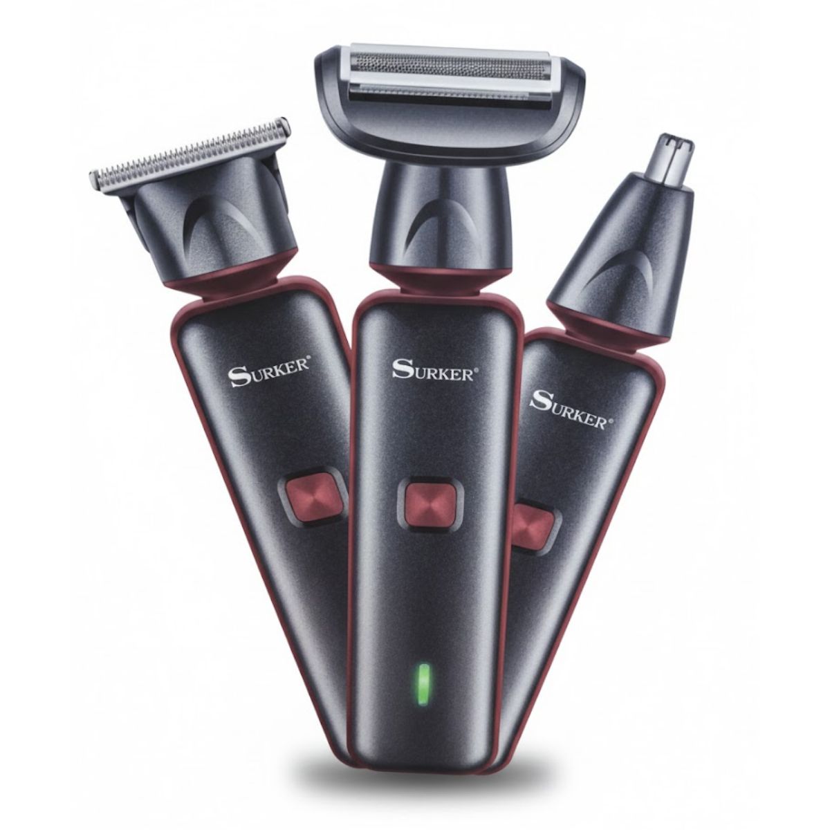 GENERICO - Afeitadora Hombre 3en1 Recargable Barba Nariz Surker Sk-1200