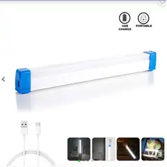 GENERICO - Lámpara LED Recargable 32 cm USB con Imán y Gancho – Luz Portátil Multiuso