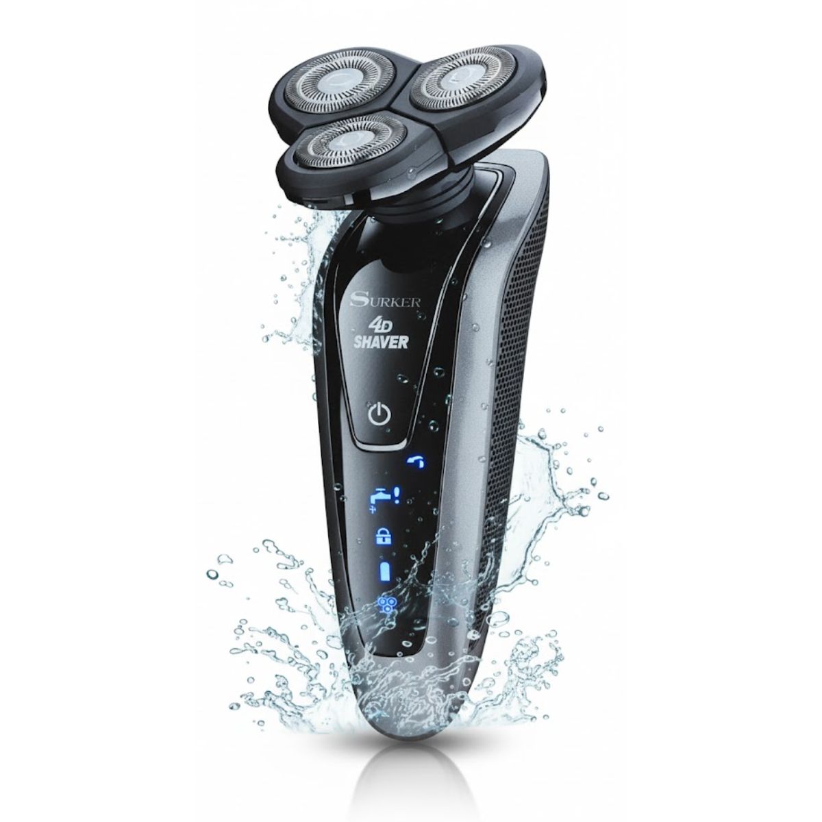 GENERICO - Máquina De Afeitar Hombre Rotativa Giratoria Waterproof 3007