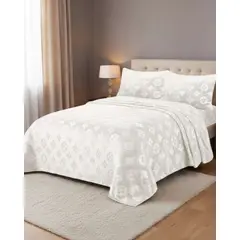 GENERICO - Sabanas Polar Plush 2 Plazas Termicas Invierno Ultra Suave