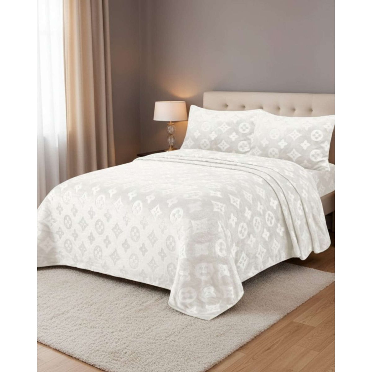 GENERICO - Sabanas Polar Plush King Termicas Invierno Ultra Suave