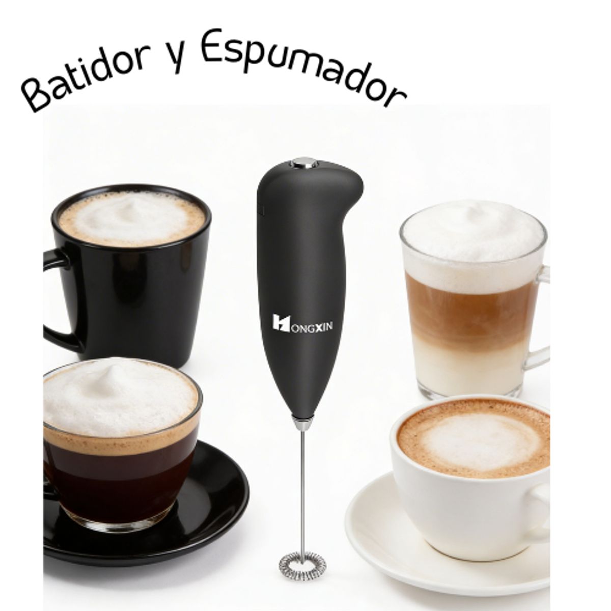 MOVI - Batidor y Espumador  Pórtatil Para Café y Tragos
