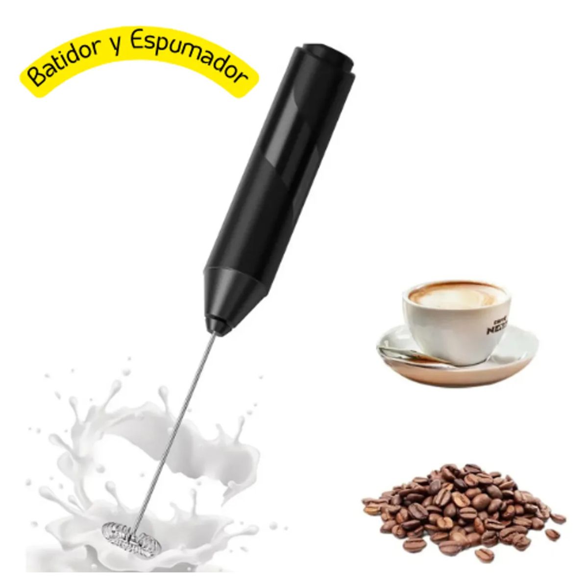MOVI - Batidor y Espumador  Pórtatil Para Café y Tragos