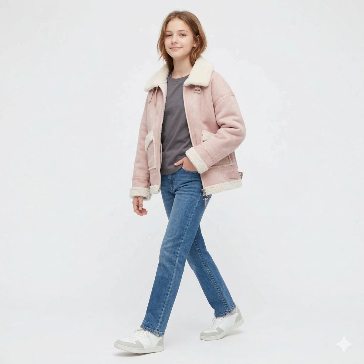 KIBOU - Chaqueta Invierno Niña Forrada Chiporro Abrigo Térmico