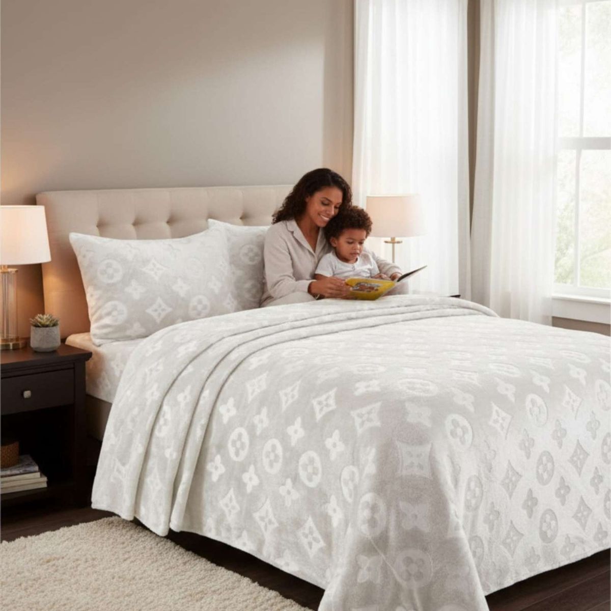 GENERICO - Sabanas King de Polar Plush Invierno y Suavidad Premium