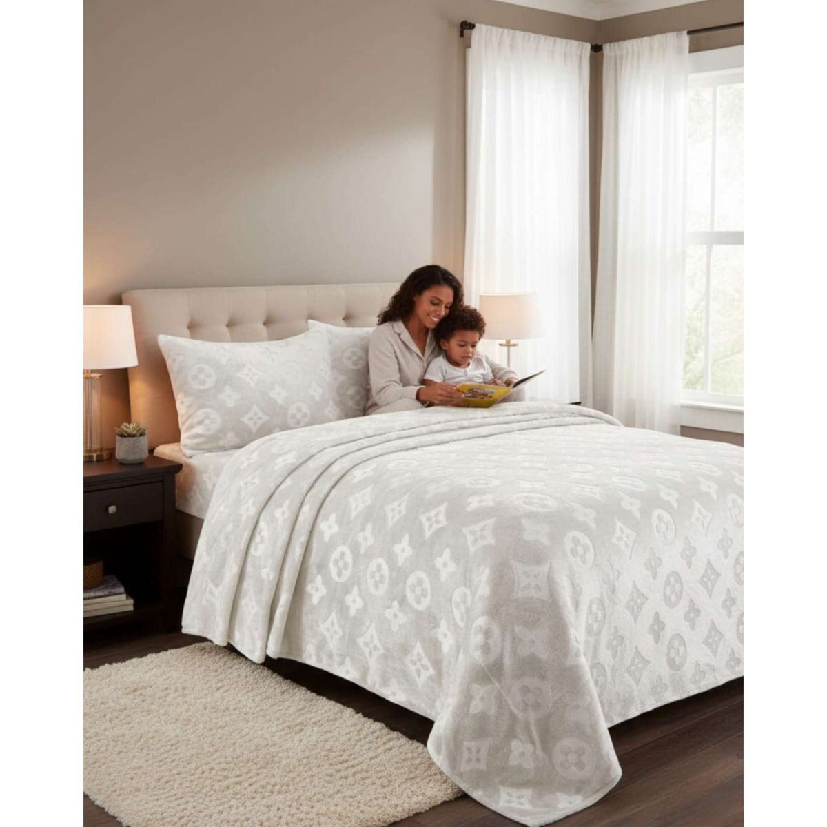 GENERICO - Sabanas King de Polar Plush Invierno y Suavidad Premium