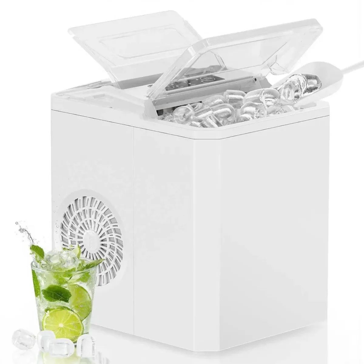 MOVI - Maquina Para Hacer Hielo 9 Cubos cada 8 Minutos - 2 Tamaños