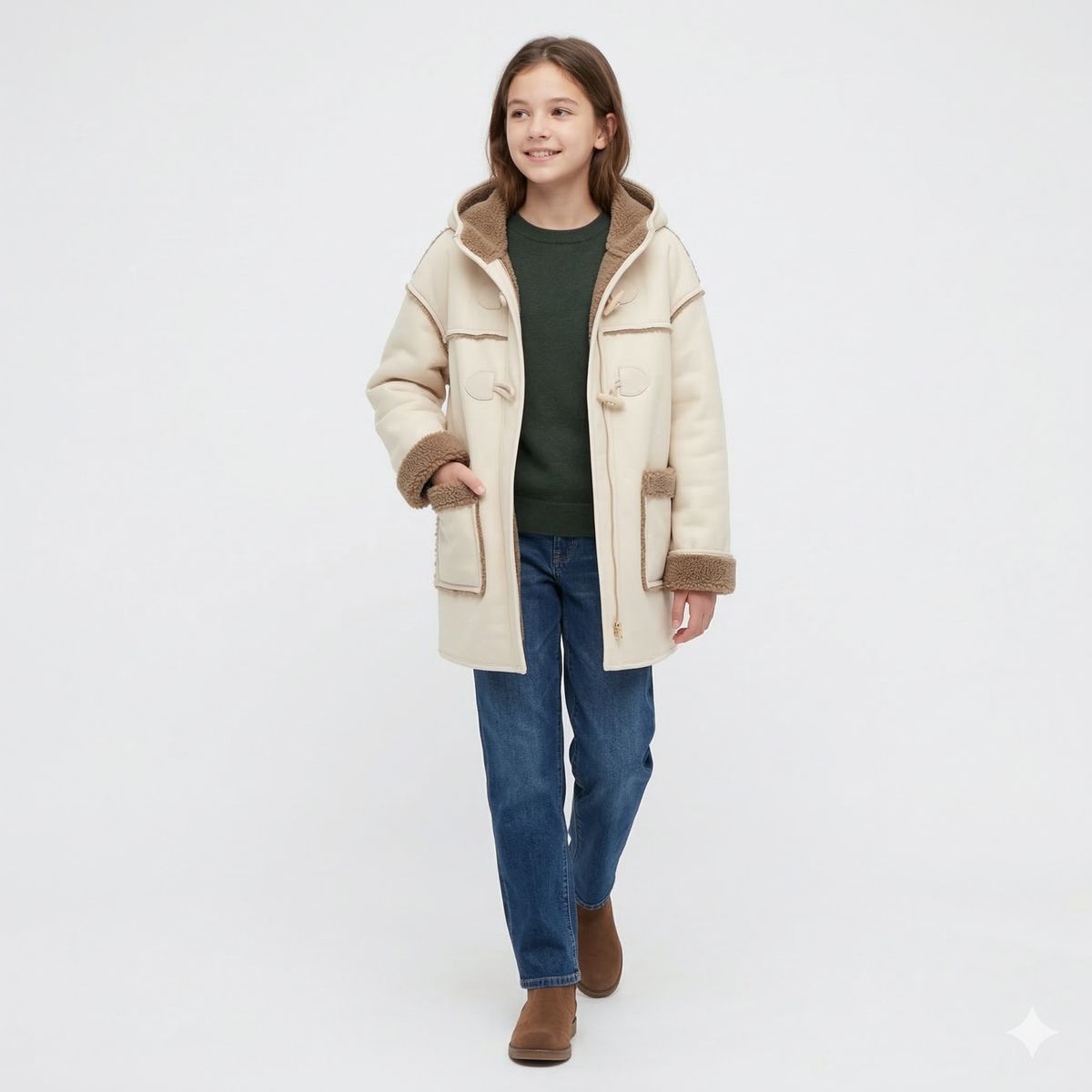 KIBOU - Chaqueta Niño Invierno Forrada Chiporro Abrigo Cálido