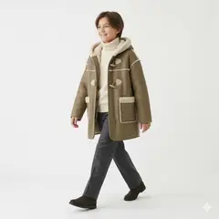 KIBOU - Chaqueta Niño Invierno Forrada Chiporro Abrigo Cálido