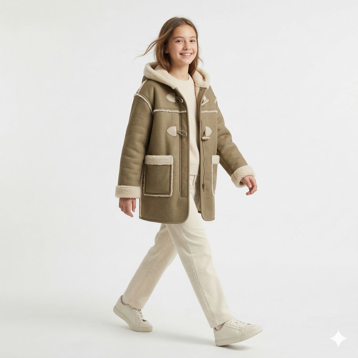 KIBOU - Chaqueta Niño Invierno Forrada Chiporro Abrigo Cálido