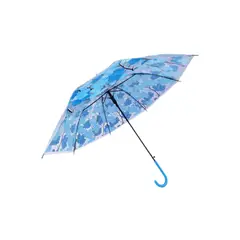 GENERICO - Paraguas Transparente Hojas de Otoño - Estilo y Claridad