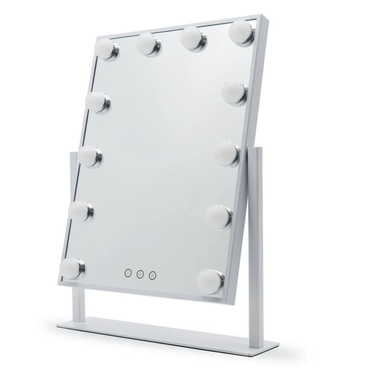 GENERICO - Espejo Maquillaje De Mesa 12 Focos Led Touch Rotación 360