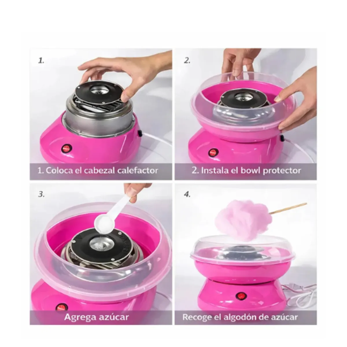 MOVI - Máquina Para Hacer Algodón Dulce Casera Disfruta Momentos Inolvidables En Familia
