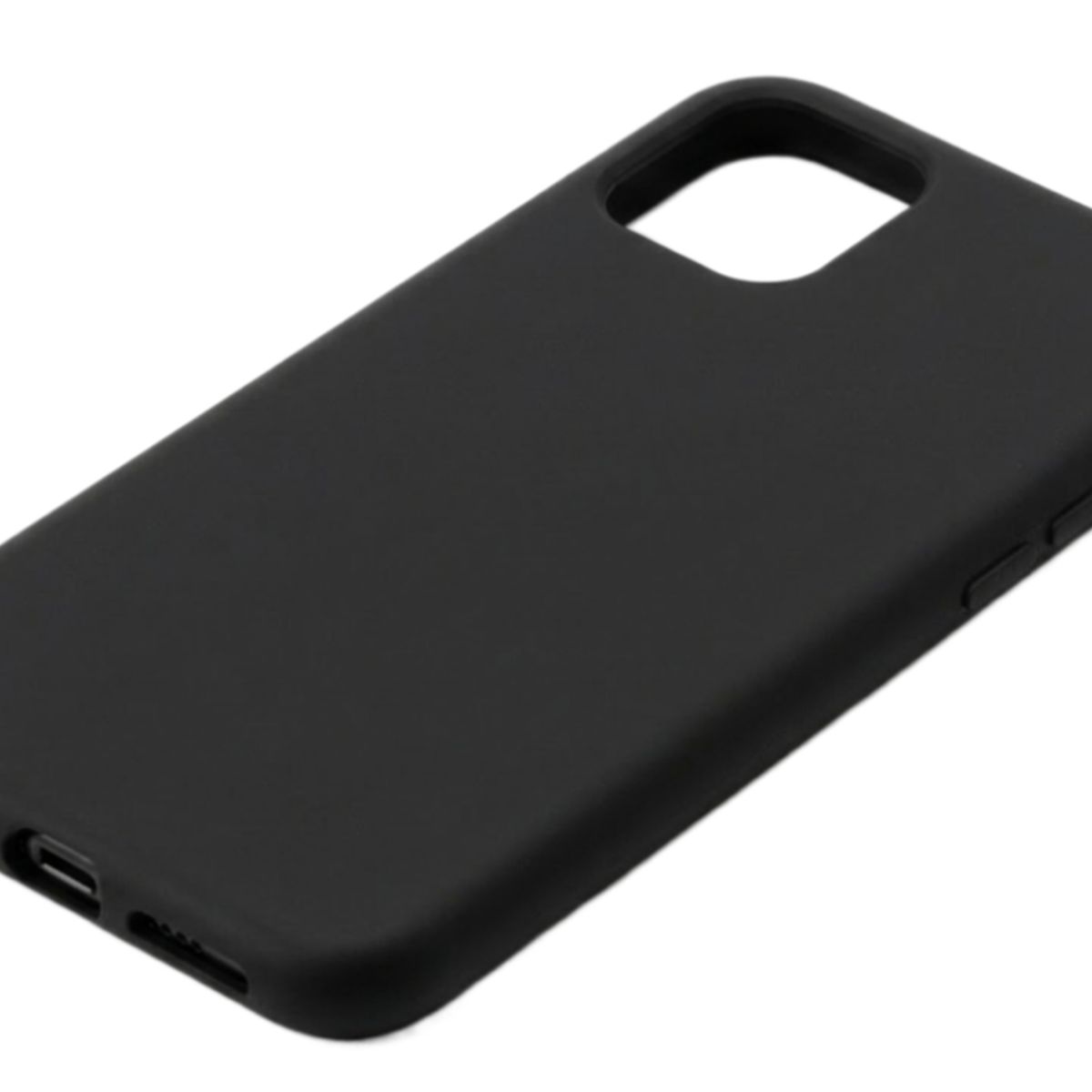 GENERICO - Carcasa iPhone 11 Silicona Liquid Case Antigolpes Negro Premium