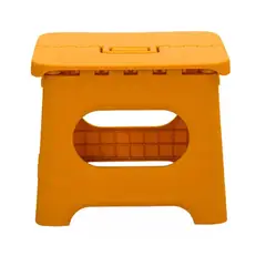 ATURE - Taburete Portátil Piso Escalón Plegable Amarillo Amarillo