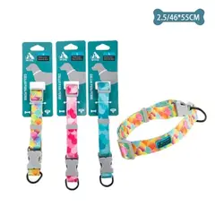 GENERICO - Collar para mascota 25mm x46-55cm Color Aleatorio
