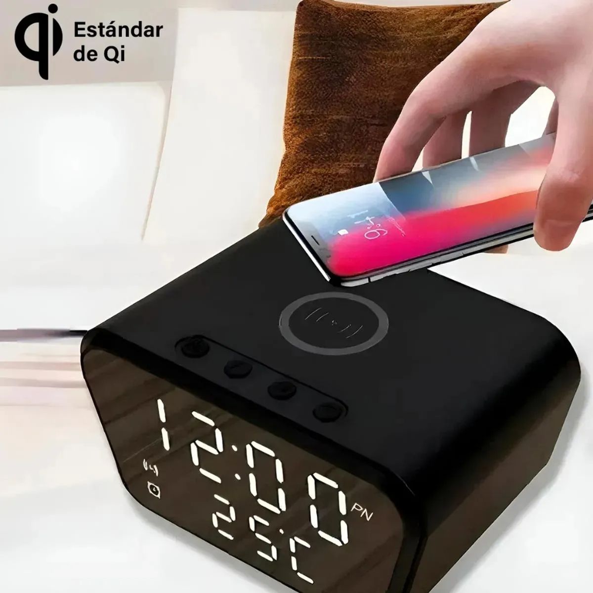 GENERICO - Reloj Despertador Cargador Inalámbrico Sz-01