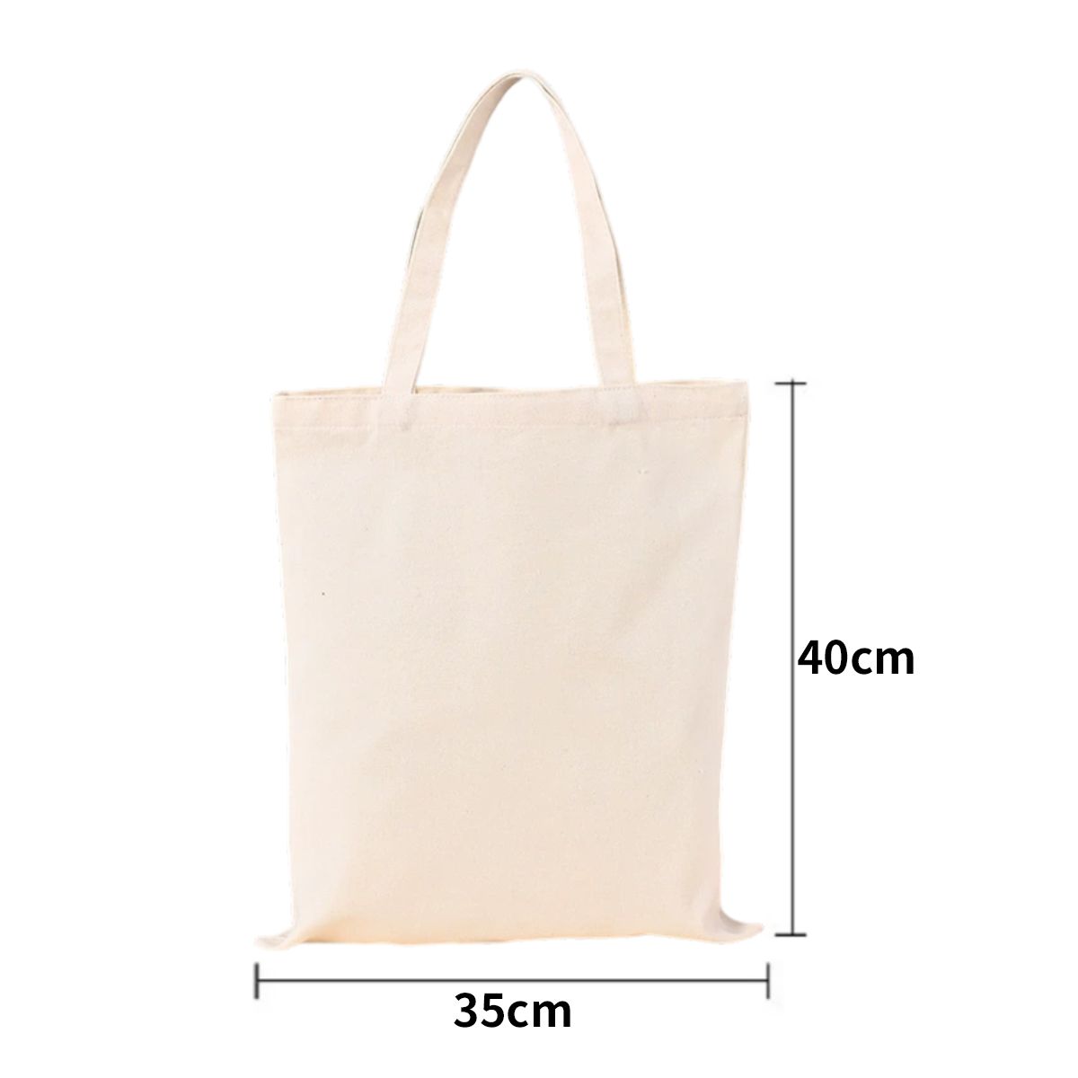 ATURE - Lote De 10 Bolsas De Lienzo Sin Estampado 35x40cm Color Como Imagen